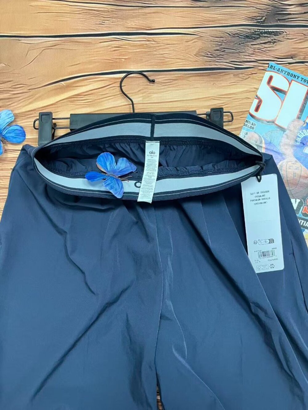 New💥ALO Yoga Suit Up Pants Navy | Regular 30" Inseam XS - Picture 4 of 7